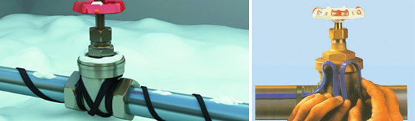 閥門等管道設(shè)備怎么正確預留出多余的電熱帶(圖1) 閥門等管道設(shè)備怎么正確預留出多余的電熱帶(圖1)